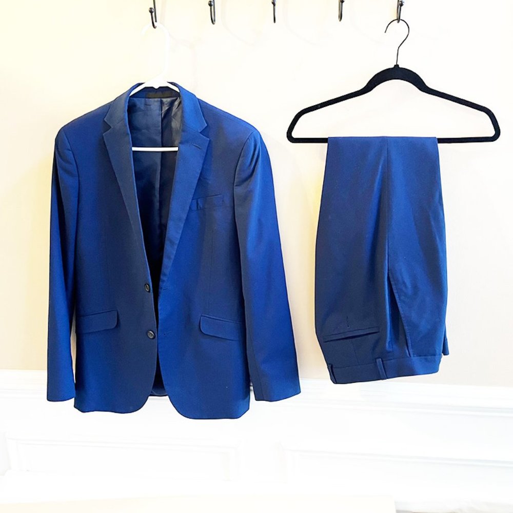 Men's Techni-Cole Suit Separate Slim-Fit Suit